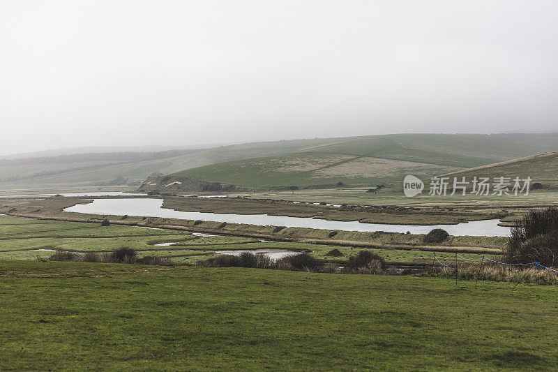 七姐妹国家公园，Cuckmere Haven，东苏塞克斯，英国